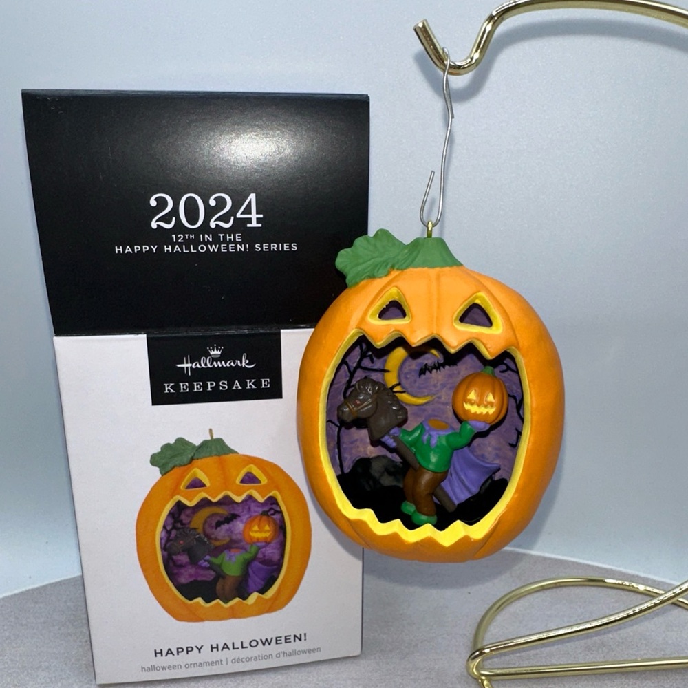 Hallmark Orange and Purple Halloween Ornament 2024